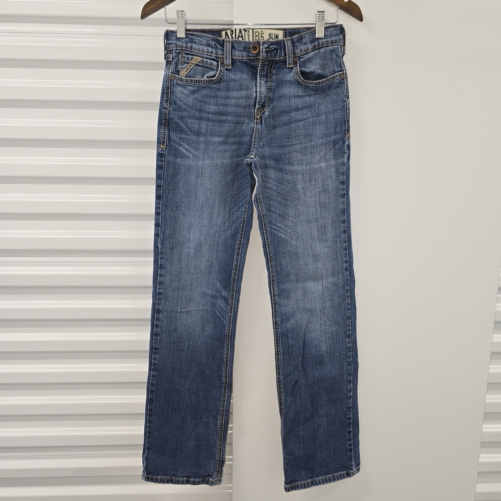 Ariat B5 Slim Straight Leg Jeans Men's Size 16 Medium Wash Western Youth
